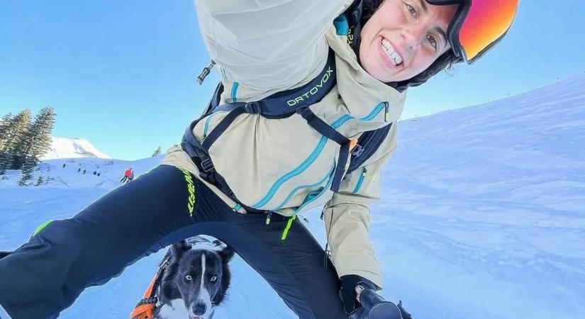 Drámai videó, lavina sodorta el a síelőt és kutyáját