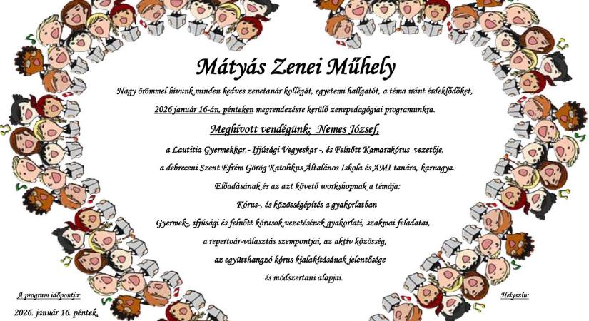 Mátyás Zenei Műhely: kórusvezetés és közösségépítés Pécsen