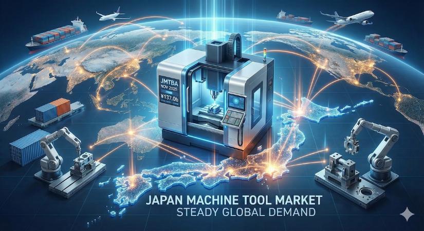 Stabil maradt a japán szerszámgép-piac: a novemberi megrendelések értéke 137 milliárd jen