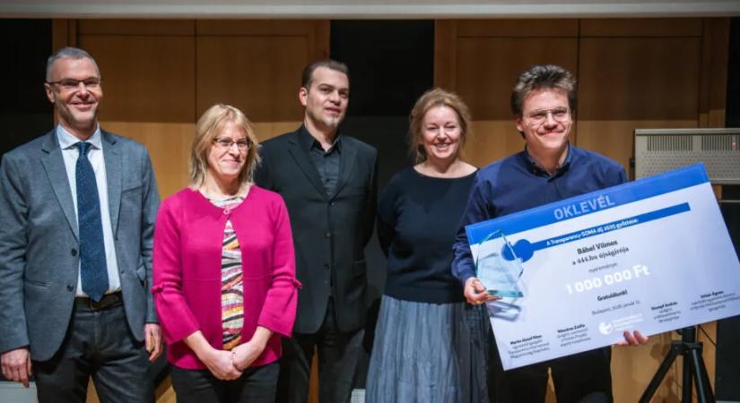 A 444.hu újságírója nyerte a Transparency-Soma Díjat