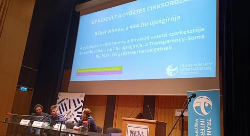 A Szőlő utcáról írt – A 444 újságírójáé lett a Transparency-Soma díj 2025 legjobb oknyomozó cikksorozatáért