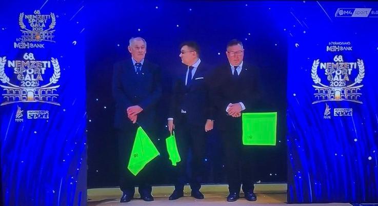 NEMZETI SPORT GÁLA – BL-döntős játékvezetők a színpadon