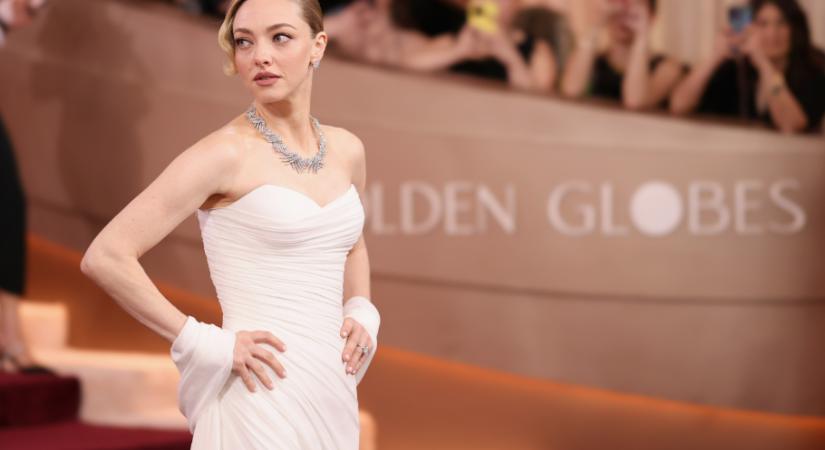 400 órán át készült Amanda Seyfried Golden Globe-ruhája – fotókon a dress, amit kifejezetten rá szabtak