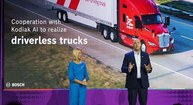 A Bosch beszáll a vezető nélküli teherautók felfuttatásába