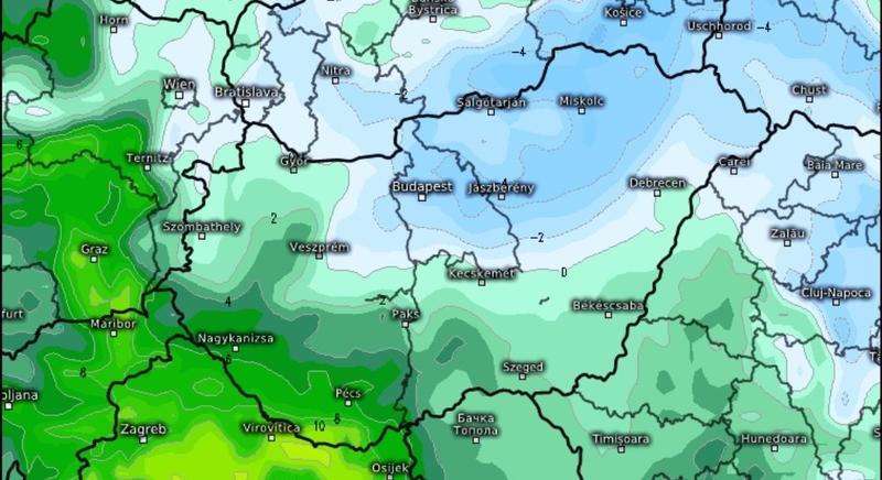 Jelentős hőmérsékleti kontraszt várható vármegyén belül is