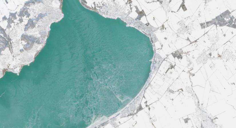 Még az űrből is látszik, a teljes Magyarországot borító hótakaró