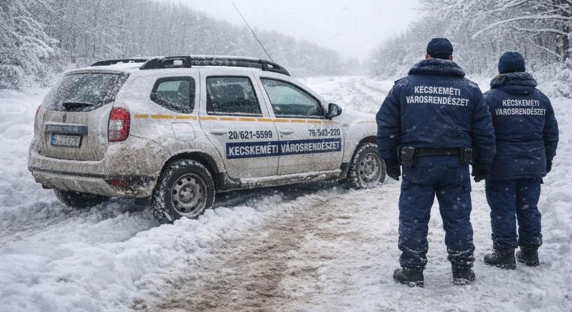 A városrendészek sem tétlenkedtek, két fronton is kitettek magukért az extrém hidegben