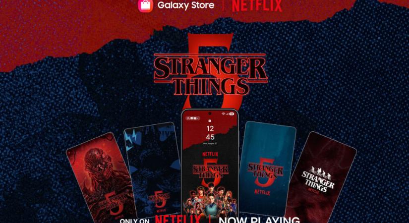 Lépj be a Fejjel lefelé világába: Exkluzív Stranger Things témát kínál a Samsung és a Netflix Galaxy készülékekre