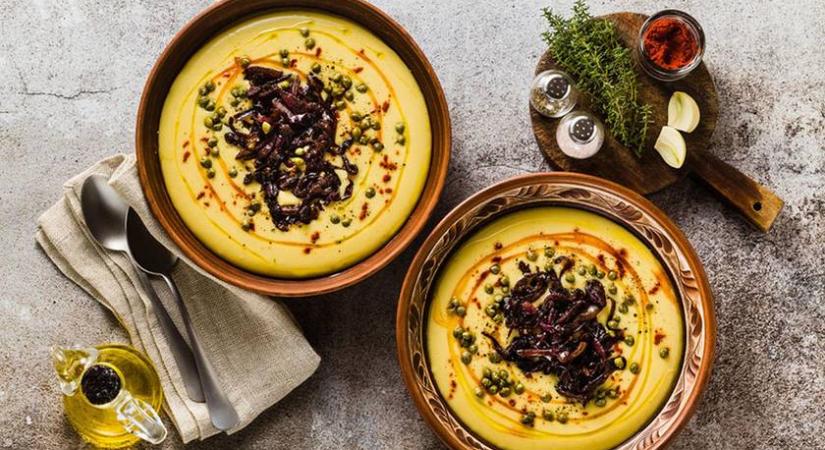 Csodás görög sárgaborsópüré: mártogatósnak vagy kenyérre kenve kínálhatod