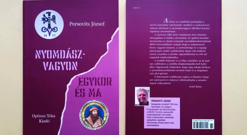 Persovits József: Nyomdászvagyon egykor és ma – könyvbemutató a MÚOSZ-ban