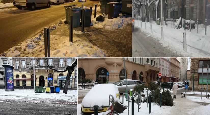 Hókáosz 3.0.: egy hét után is járhatatlanok a bringautak, elhanyagoltak a megállók és a civilek lapátolnak
