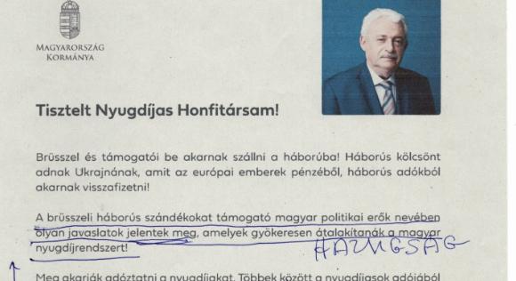 Ügyfélkapun kapnak politikai üzenetet a nyugdíjasok