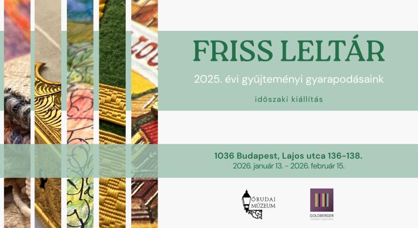 Megnyílt az Óbudai Múzeum új tárlata, a 2025-ös év friss gyűjtéseit mutatják meg