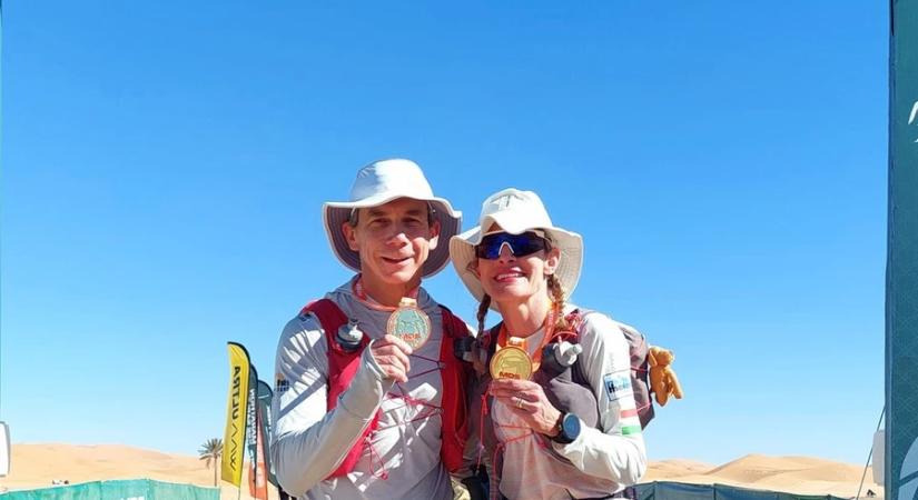 Közösen győzte le a sivatagot Lubics Szilvia és férje