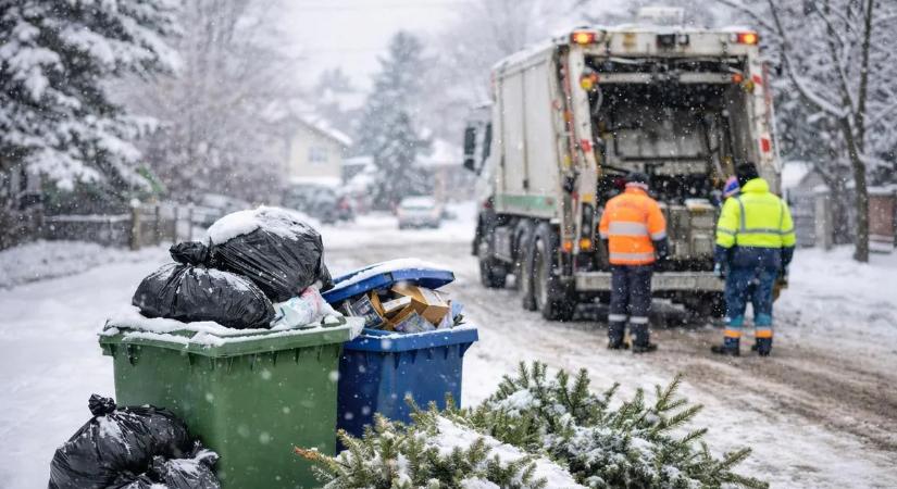 Szemétszállítás a hidegben – fontos közleményt adott ki a MOHU