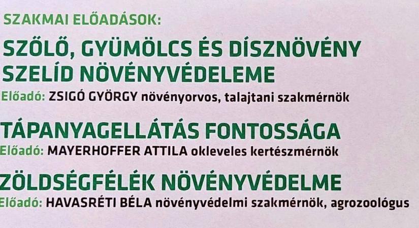 Kertbarátokat szakmai napja Mosonmagyaróváron