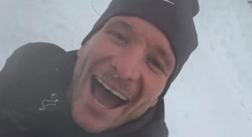 Nem veszélyes ez? Istenes Bence új szintre emelte a téli sportokat