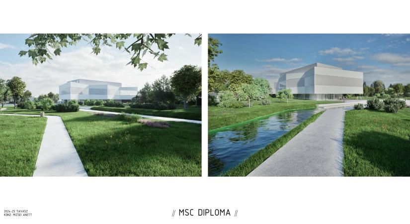 Intermodális csomópont és közösségi épület tervezése Ráckevén – Kolman Martin diplomamunkája