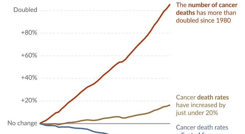 Napi ábra: kétszer annyian halnak meg rákban, mint 45 éve