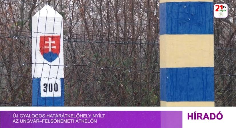 Új gyalogos határátkelőhely nyílt az Ungvár–Felsőnémeti átkelőn (videó)