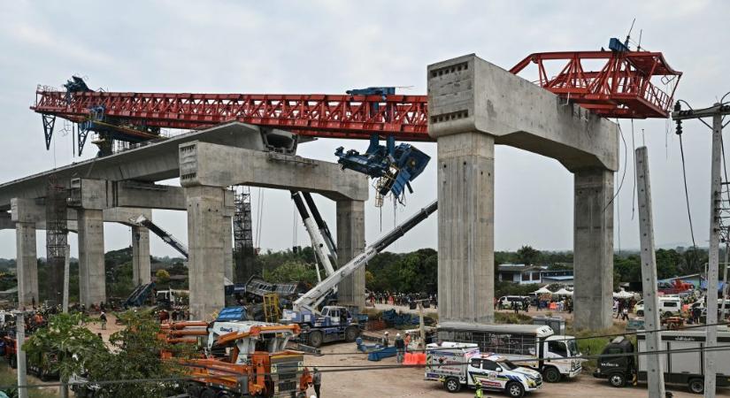 Korábbi halálos balesetekben érintett cég daruja okozta a thaiföldi vonatkatasztrófát