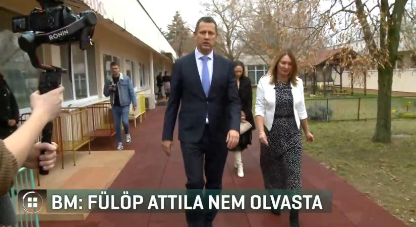 Belügyminisztérium: Fülöp Attila nem olvasta a gyermekvédelmi visszaélésekről szóló levelet