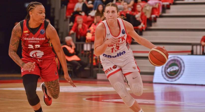 A DVTK-nak nem volt esélye a Zaragoza ellen a női kosárlabda Euroligában