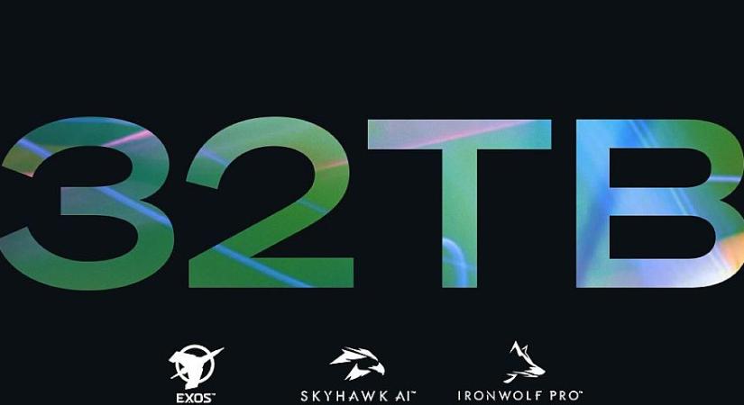 Három különböző 32 TB-os merevlemezt is bejelentett a Seagate