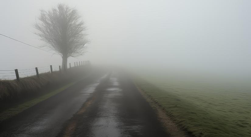 Elsőfokú figyelmeztetés van érvényben a tartós, sűrű köd miatt vármegyénkben