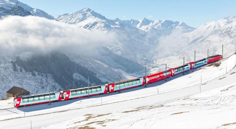 Fedezd fel a világ legszebb vasútvonalát olcsón – Svájc hóborította, hegyvidéki csodája feltárul
