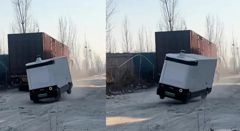 Majdnem jégre tette magát az önvezető áruszállító