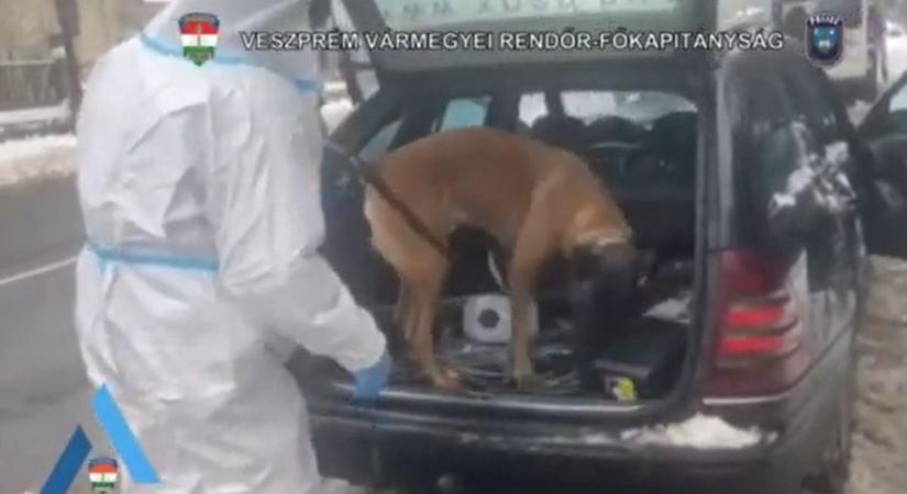Közúti ellenőrzésnek indult, drogfogás lett belőle (videó)