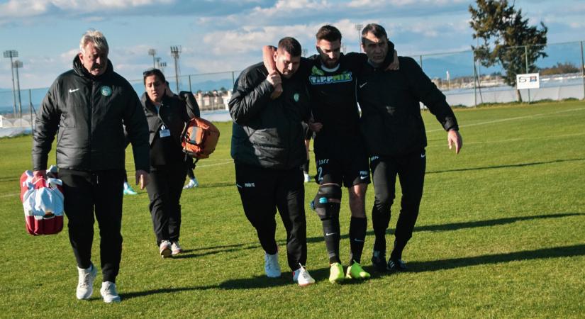 Főhet Bognár György feje, megreccsent a Paks alapemberének térde