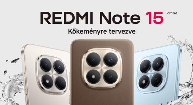 Itt az új Xiaomi Redmi Note 15 sorozat: erős aksi, strapabíróság és fotós képességek