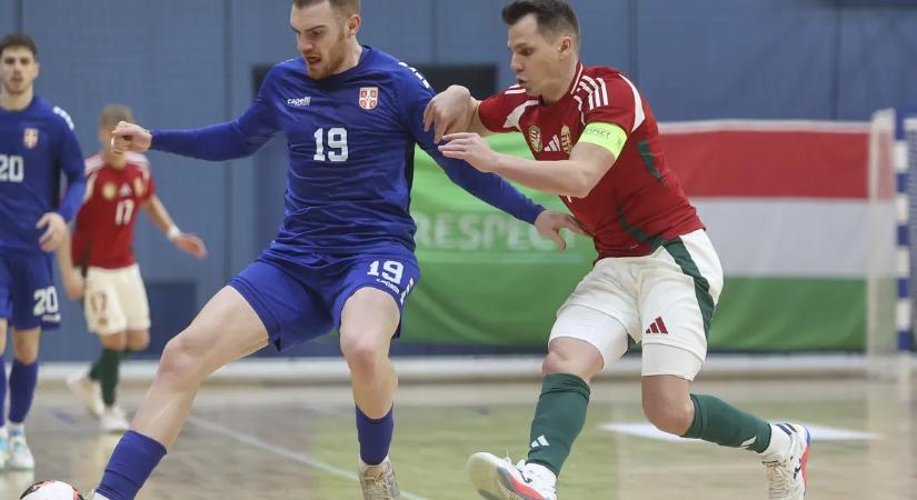 Eb-felkészülés: három góllal kikapott a magyar férfi futsalválogatott a szerbektől