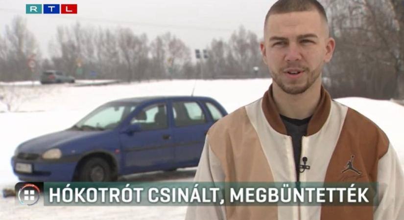 Hókotróvá alakította autóját egy dorogi férfi: a rendőrség megbüntette, a közösség összedobta a bírságot