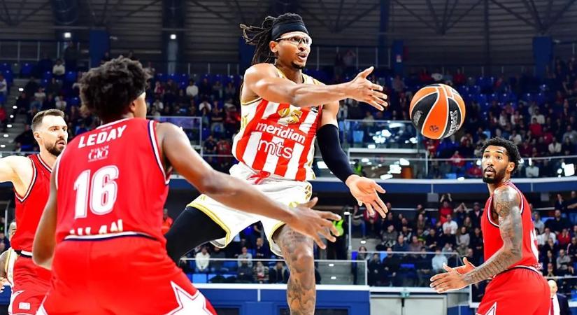 Euroliga: nyert Milánóban, és feljött playint jelentő helyre a Crvena zvezda