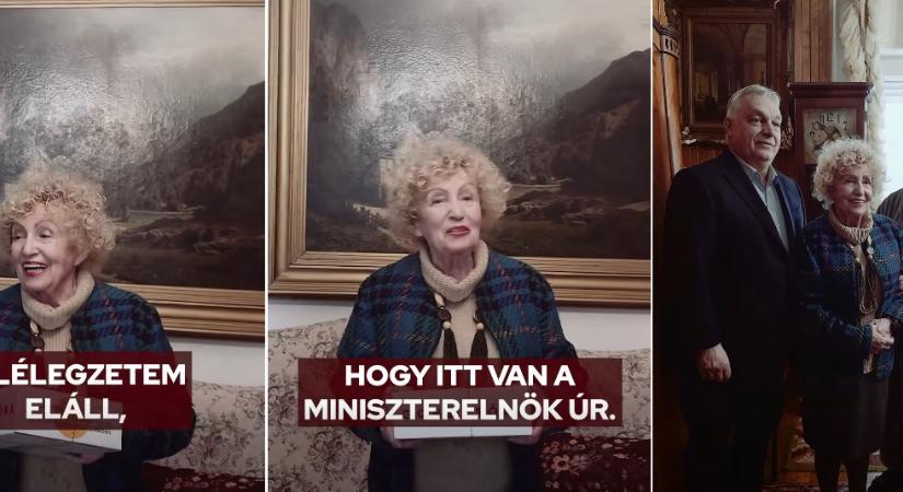 Ildikó néni majd elájult, amikor Orbán Viktor házhoz vitte neki a “Gondosórát”