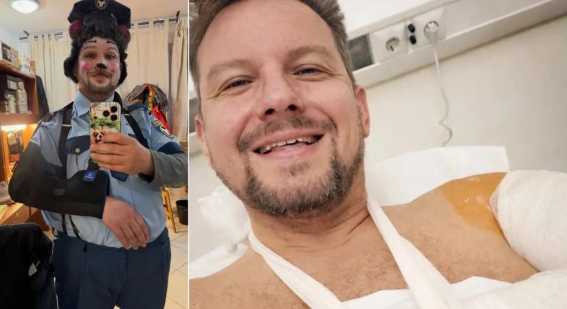 „Éreztem az éles fájdalmat és hallottam is a reccsenést” - Peller Károly másfél órás műtéten esett át súlyos balesete után