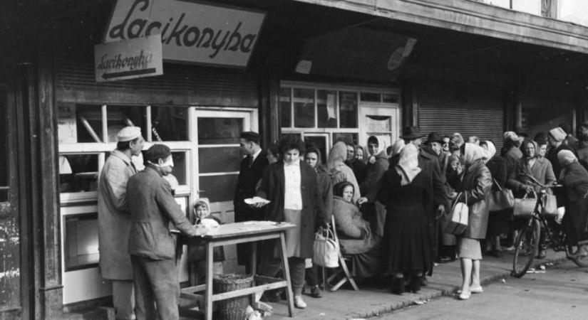 Amikor a Lacikonyha elbűvölte a győrieket, retró fotók amiket látnod kell Virágpiacról!