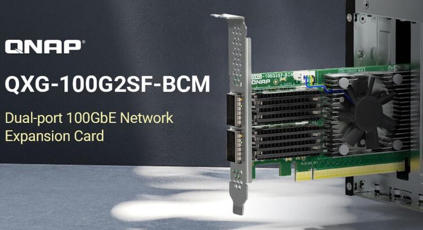 Párban a járnak a 100 gigabites hálózati portok a QNAP újdonságán