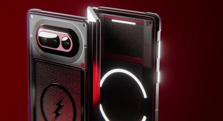 A Nothing 50 millió dolláros telefonkoncepciója egy kevlár trifold, cserélhető kameralencsékkel és két processzorral