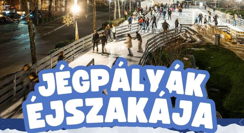 Korcsolyázás és fényshow Balatonfüreden a Jégpályák éjszakáján!
