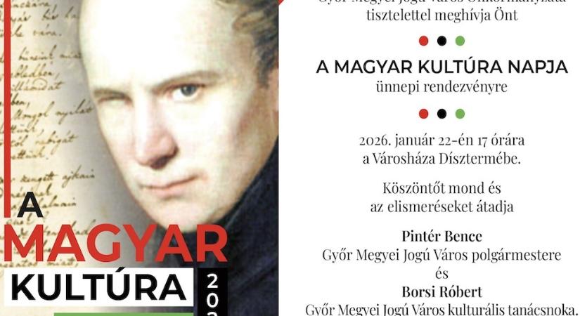 A magyar kultúra napja Győrben - ünnepi esemény a Városházán