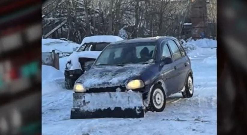 A rendőrség megbüntette a dorogi fiatalt, aki hókotrót csinált az autójából – a helyiek kifizették