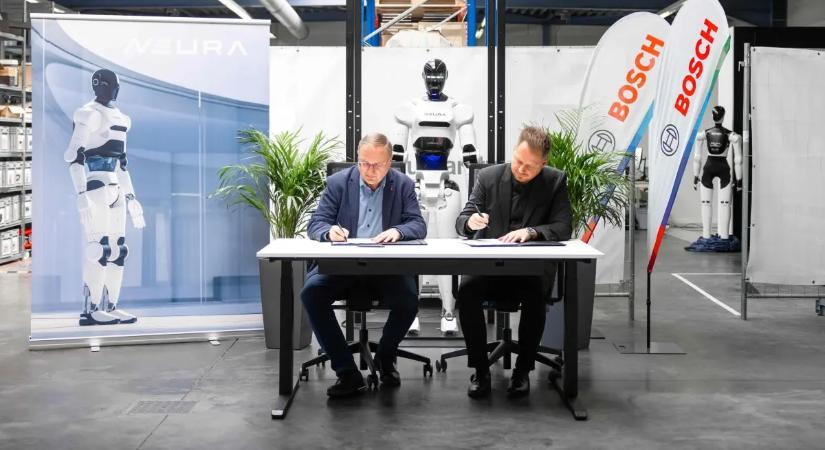 A NEURA Robotics és a Bosch stratégiai partnerségre lép a „Made in Germany” humanoid robotika fejlesztéséért