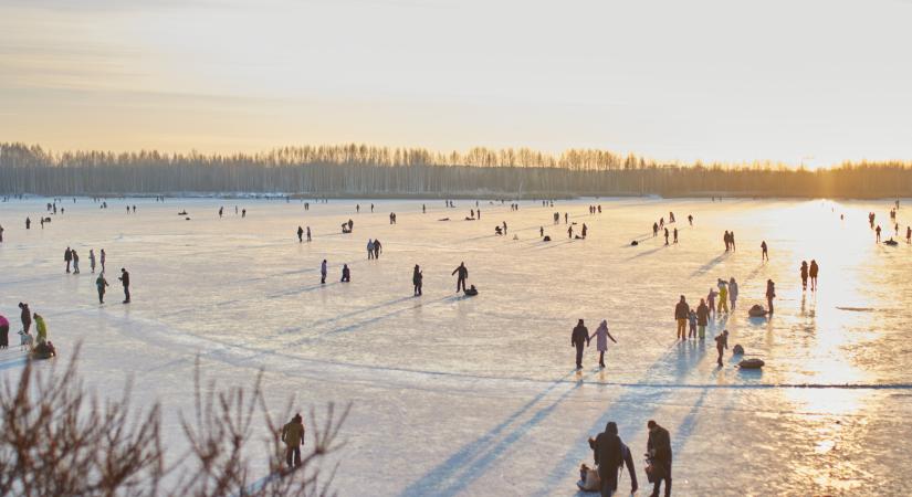 Órákon belül szibériai hideg tör be Magyarországra - Már lehet korcsolyázni a Balaton jegén