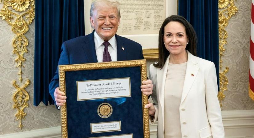 Trumpnak adta Nobel-díját az ellenzéki politikus