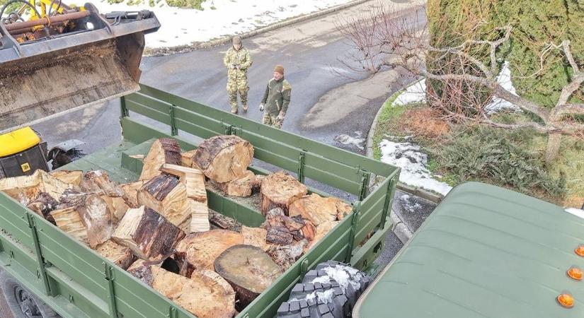 Nincs kecmec: Katonák veszik kézbe a tűzifa sorsát