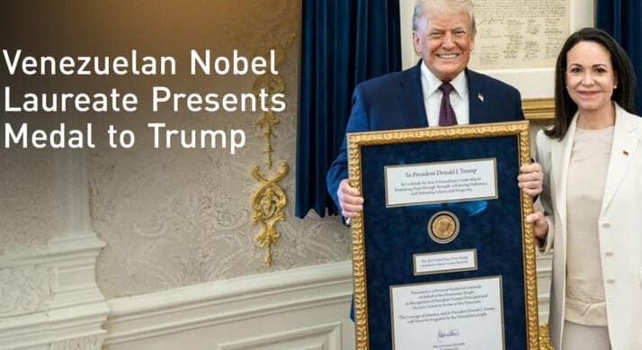Történelmi gesztus – María Corina Machado átadta Nobel-békedíját Donald Trumpnak